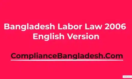 Bangladesh Labor Law 2006 English Version