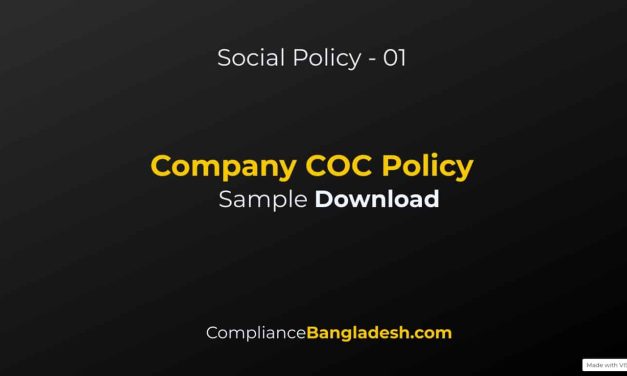 Factory Code of Conduct Policy | Download | Policy 01