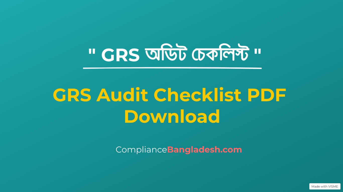 GRS Audit Checklist