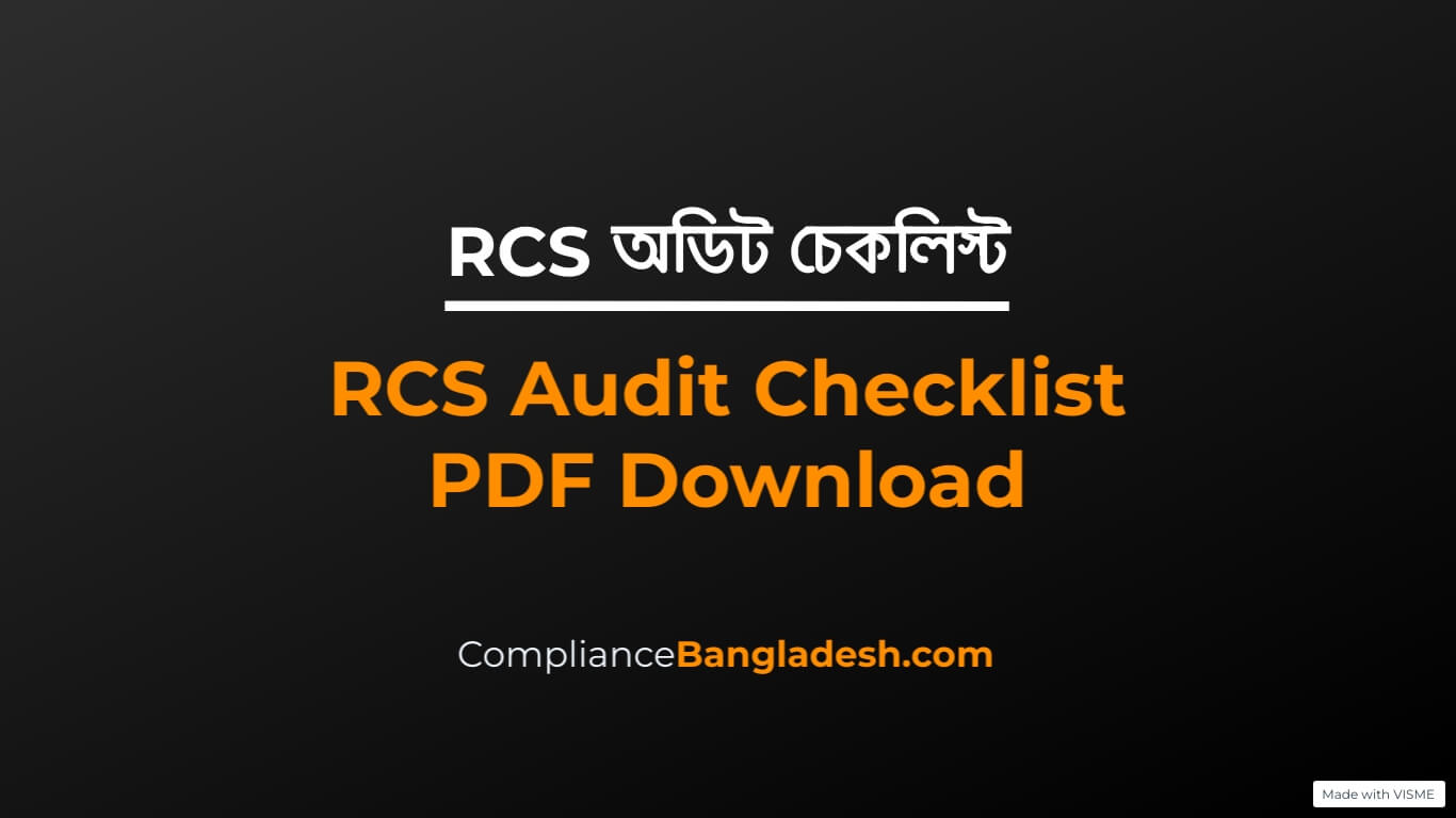 RCS Audit Checklist | PDF DOWNLOAD