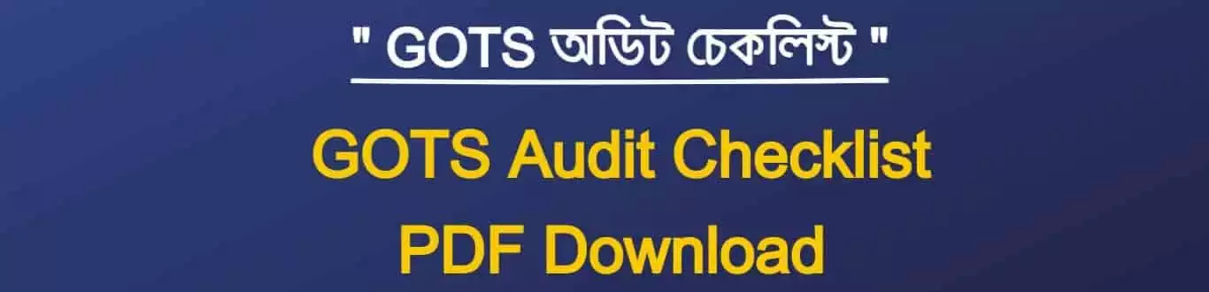 gots audit checklist gots audit checklist