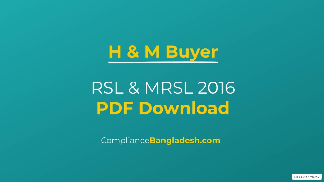H&M RSL List 2016 Download
