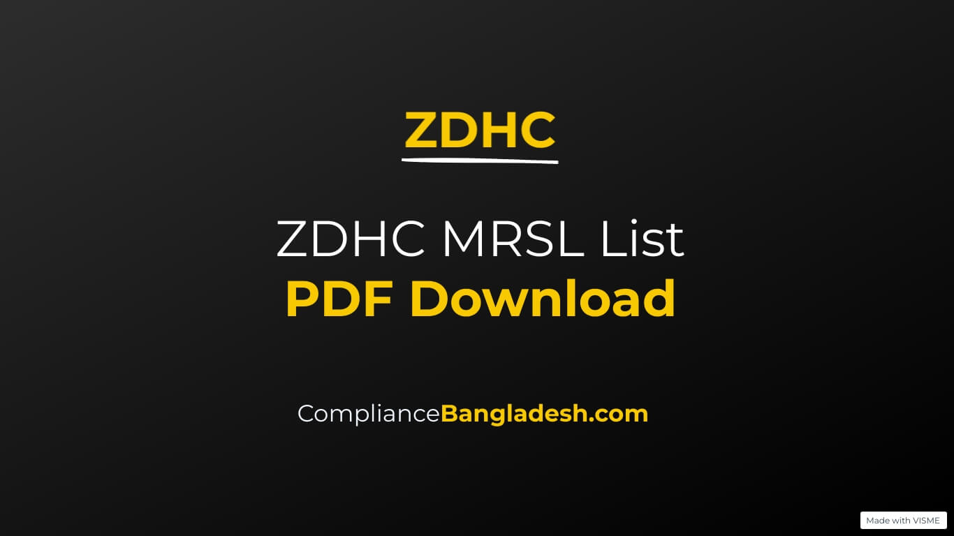 ZDHC MRSL List Download