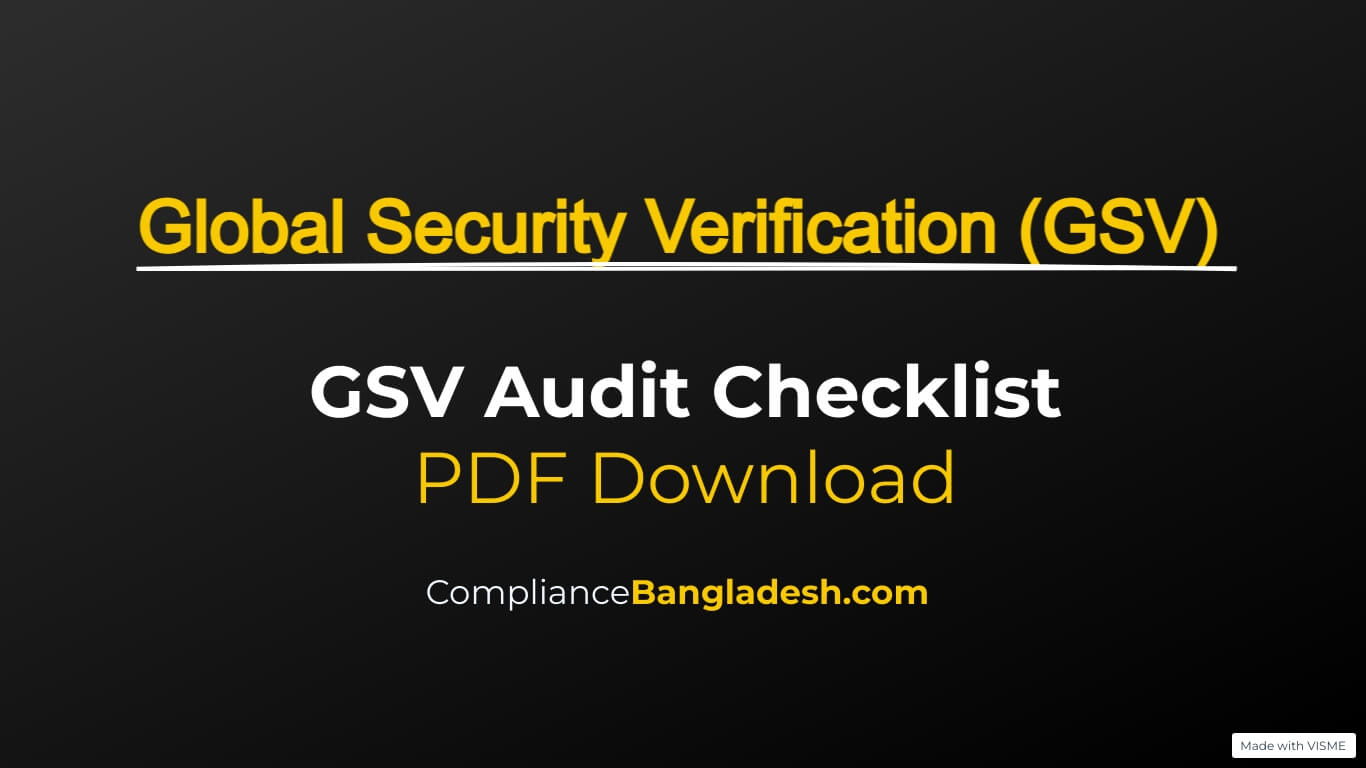 GSV Audit Checklist | PDF Download