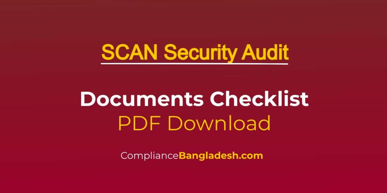 SCAN Audit Checklist PDF Download | Part 2