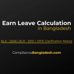 Earn Leave Calculation in Bangladesh