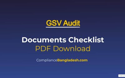 GSV Audit Checklist PDF Download | Part 2