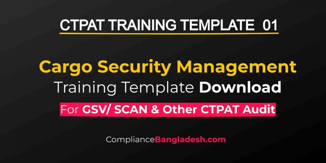 Cargo Security Management Training | Template Download