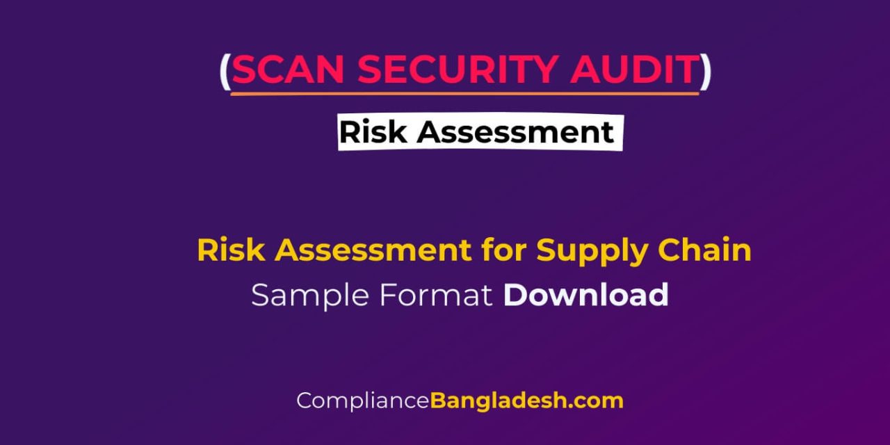 Risk Assessment for Supply Chain | Sample Download
