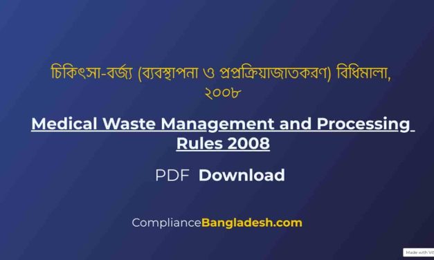 Medical Waste Management and Processing Rules 2008 | PDF
