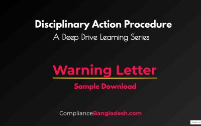 Warning letter for employee | Bangla | Sample Download