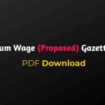 Minimum Wage (Proposed) Gazette 2023 Minimum wage bangladesh