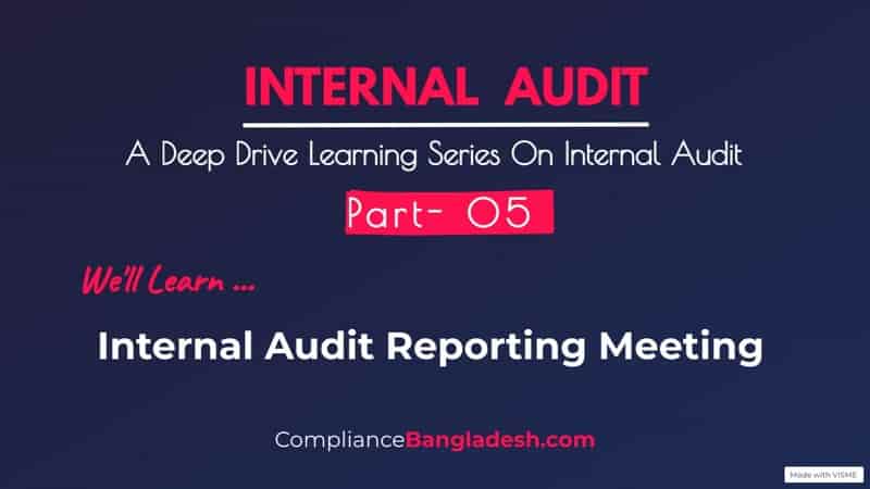 Internal Audit Reporting Meeting Minutes | Post No 7