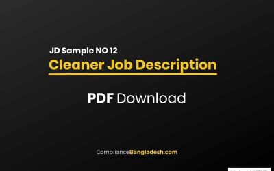Cleaner Job Description | Download | JD No 12
