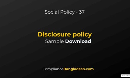 Disclosure policy | Bangla | Download | Policy No 37