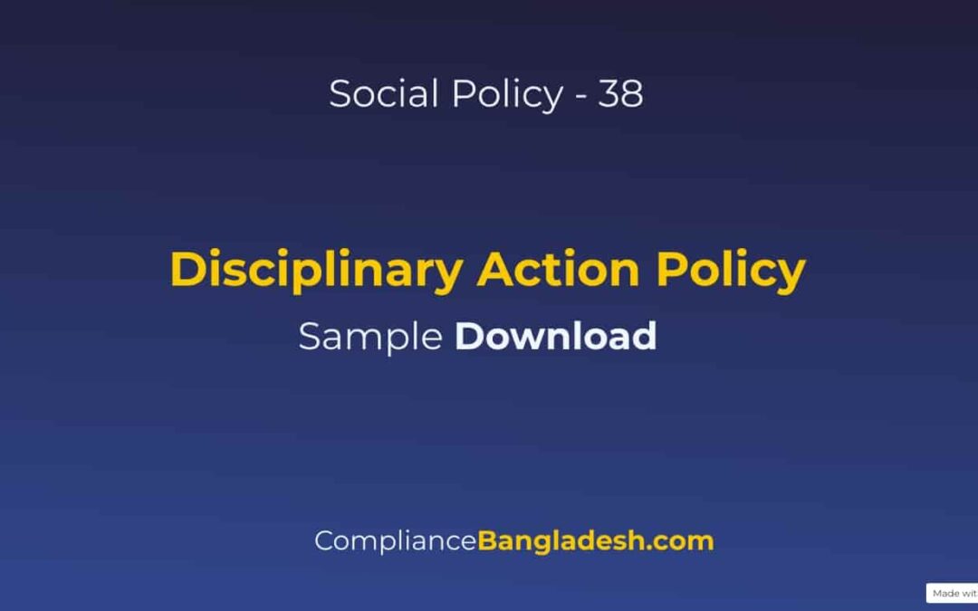 Disciplinary Action Policy | Download | Policy No 38