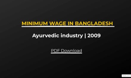Minimum Wage in Ayurvedic Industry | 2009 | PDF Download