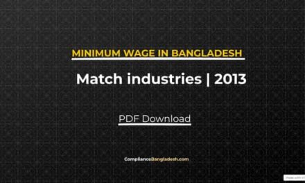 Minimum Wage of Match Industries | 2013 | PDF Download