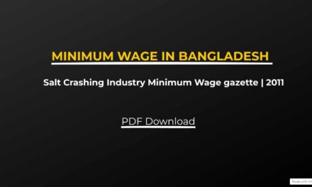 Salt Crashing Industry Minimum Wage gazette | PDF Download
