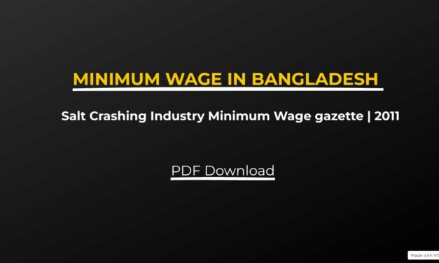 Salt Crashing Industry Minimum Wage gazette | PDF Download