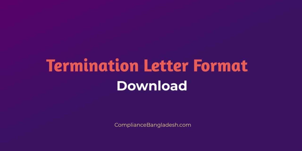 Termination Letter Format |  Download
